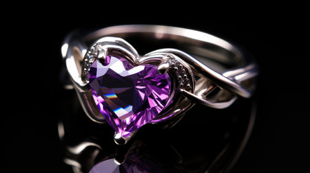silver heart purpleの素材