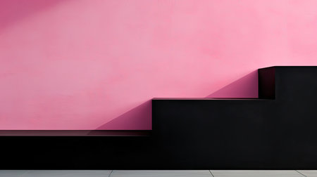 calming pink and black backgroundの素材