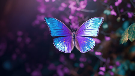wings butterfly purpleの素材