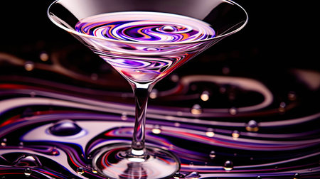 patterns purple martiniの素材