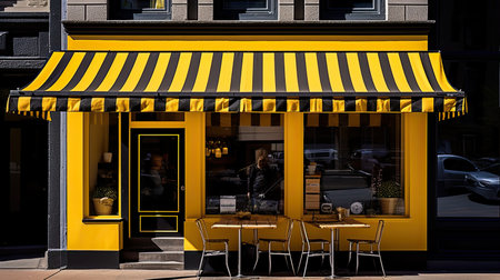 building yellow stripesの素材