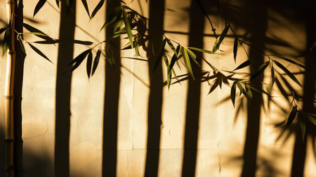 fence bamboo shadowの素材