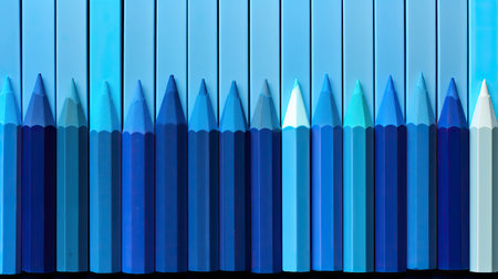 shades blue crayonの素材