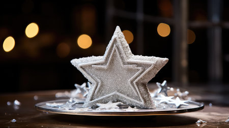 mesmerizing silver sparkle starの素材