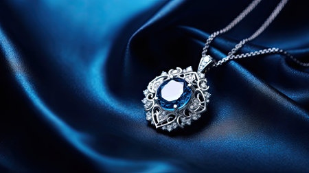 jewelry blue silver backgroundの素材