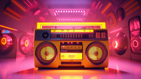 bold pink and yellow backgroundの素材