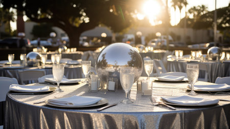 outdoors silver weddingの素材
