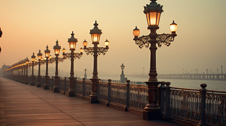 promenade light polesの素材