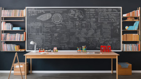 notes gray chalkboardの素材