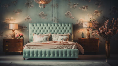 vintage blurred retro interiorの素材