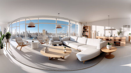 softfocus blurred 360 panorama interiorの素材