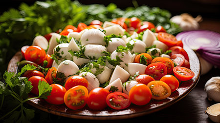 salad diet garlic freshの素材