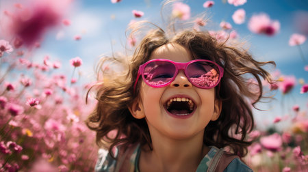 blooming pink sunglassesの素材