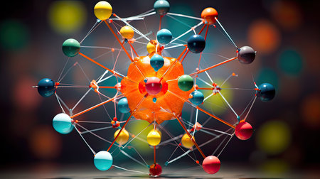 neutrons atom modelの素材