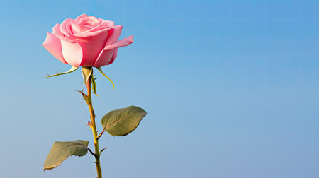 unique pink rose stemの素材