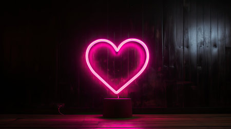 neon hot pink loveの素材