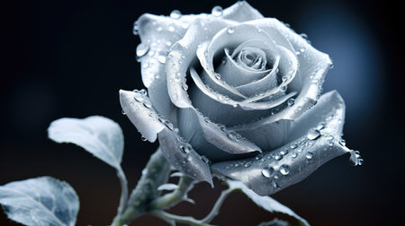 photograph silver roseの素材