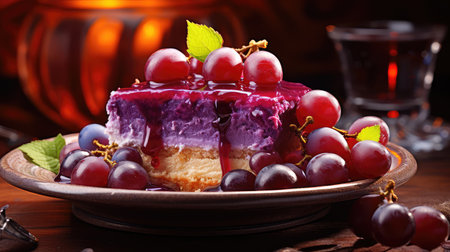 dessert juicy grape backgroundの素材