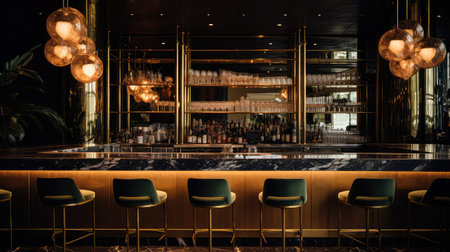 sophistication blurred bar interiorの素材