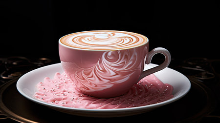 swirl pink latteの素材