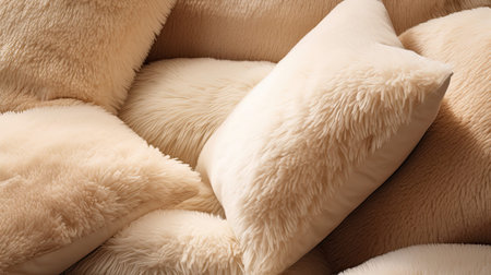 plush soft beige textureの素材