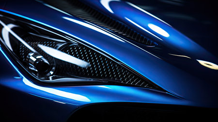 body carbon fiber blueの素材