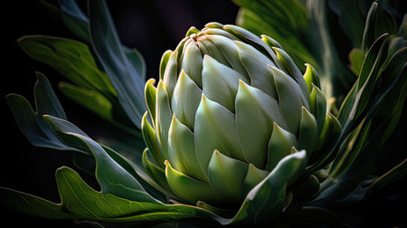 beauty artichoke flowerの素材