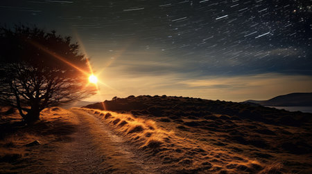 light star dust trailの素材