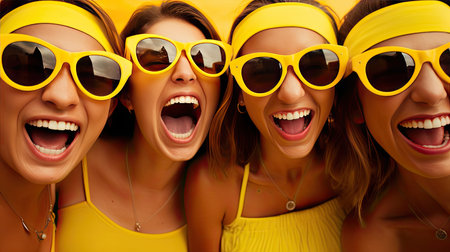 friends yellow sunglassesの素材