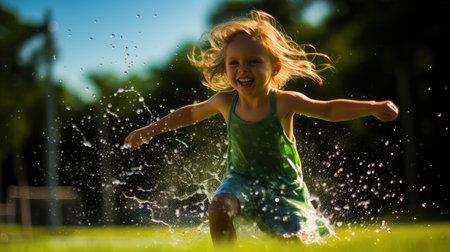 summer tanning sunの素材