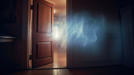 effect blurred home interior doorの素材