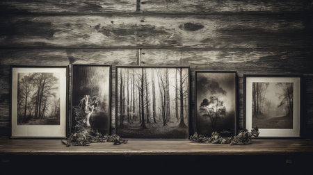 photographs dark wood backgroundの素材