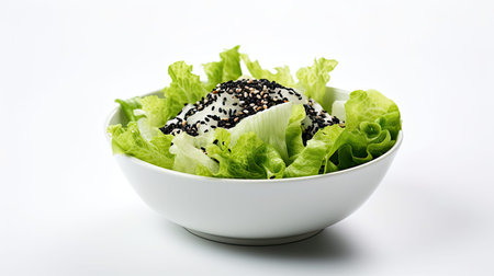 natural isolated lettuce saladの素材