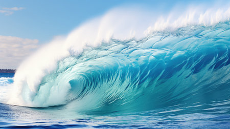 water blue wave backgroundの素材