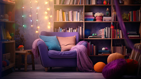 cozy blurred interior design studioの素材