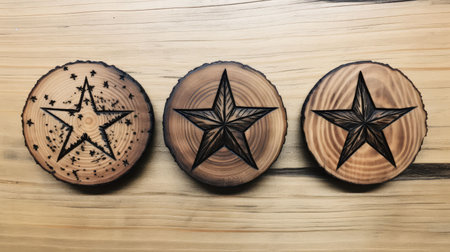 natural hand drawn starの素材