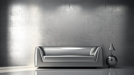 sleek metallic silver backgroundの素材