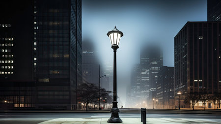 modern city street lightの素材