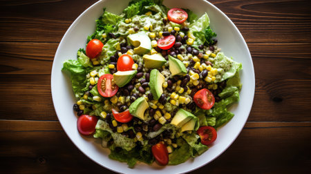 collard vegetarian lettuce saladの素材
