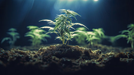 grow cannabis sproutの素材