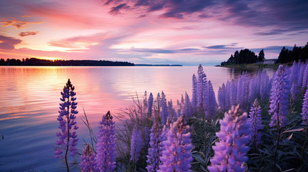 serene silver and lavenderの素材