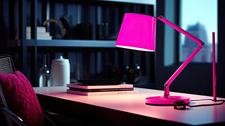 lighting hot pink officeの素材