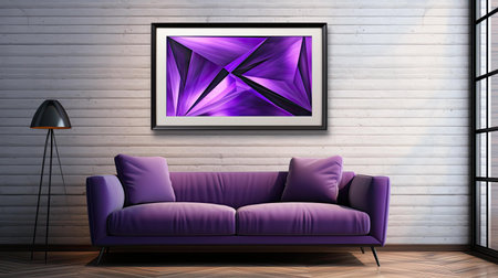futuristic purple abstract frameの素材