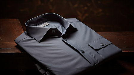 soft dark grey shirtの素材