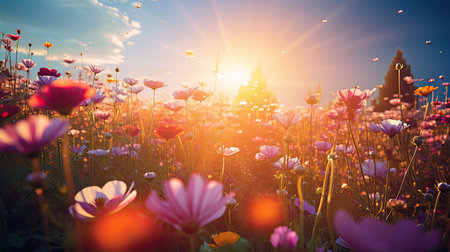 field lens flare sunの素材