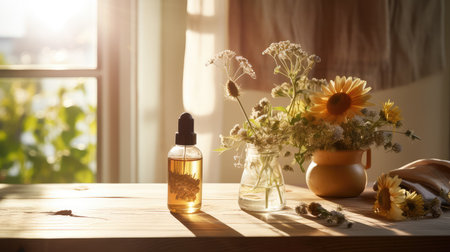 dried essential oil bottleの素材