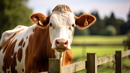 up background cow farmの素材