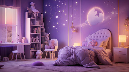 lavender purple childの素材