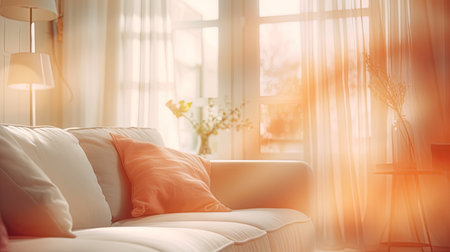 room blurred bright home interiorの素材