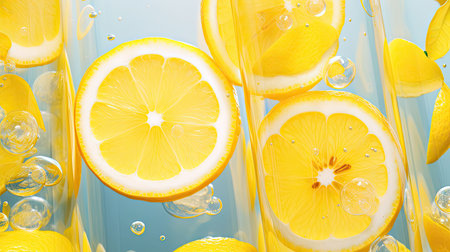 detox diet lemon yellowの素材